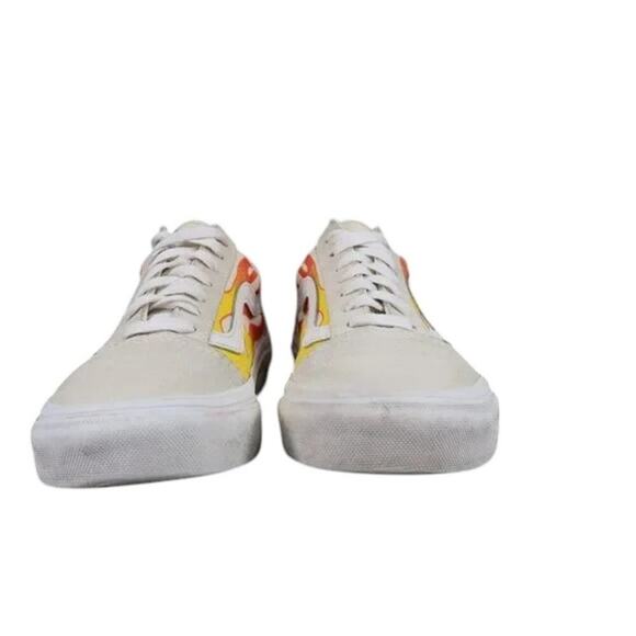 Vans Shoes Womens 5.5 Sneakers Old Skool Flames Skate Casual Street Style Active - Picture 4 of 12